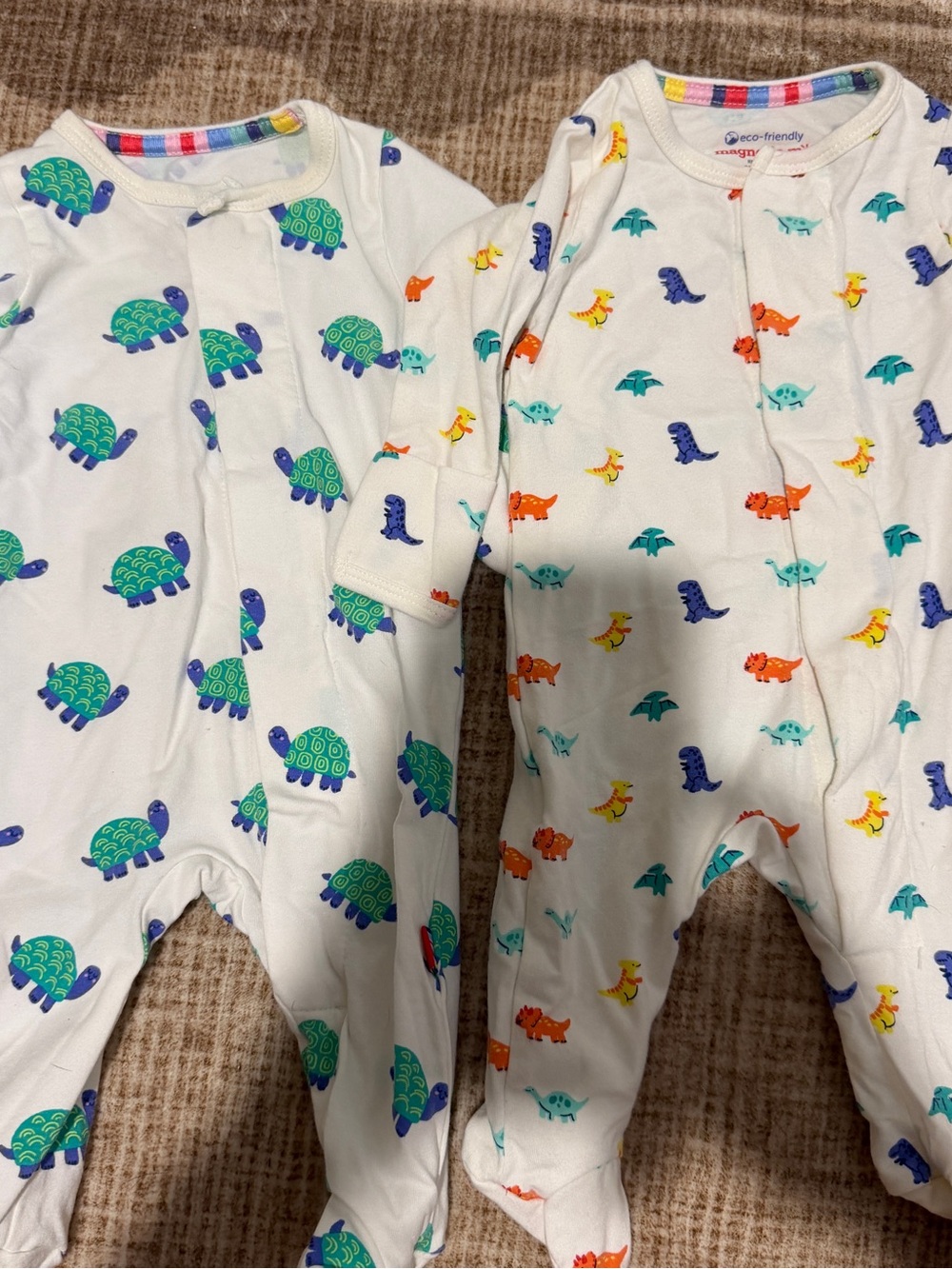 Magnetic Me baby boys sleepers